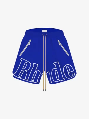 RH Rhude LOGO SHORTS BLUE