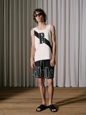 RHUDE 02 STRIPE TANK TOP