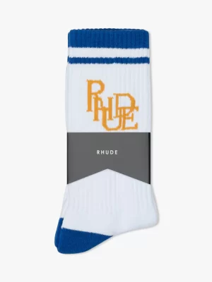 RHUDE SCRIBBLE LOGO SOCK