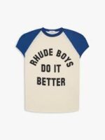 Rhude Boys Cutoff Raglan Tee Shirt